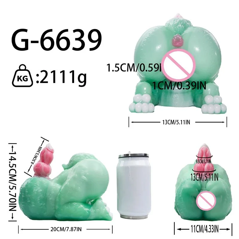 Fantasy Animal Fox Butt and Dog Dildo Butt Design Male Masturbator Medical-Grade Silicone Pocket Pussy Men's Stroker Cup