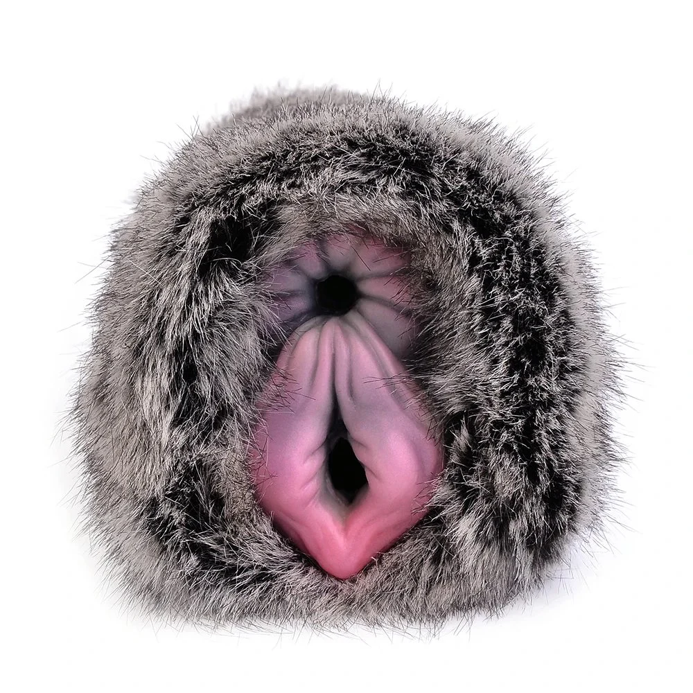 Fantasy Plush Monster Blazing Cow Masturbator Silicone Soft Tight Masturbation Cup Vagina Pocket Male Sex Toys