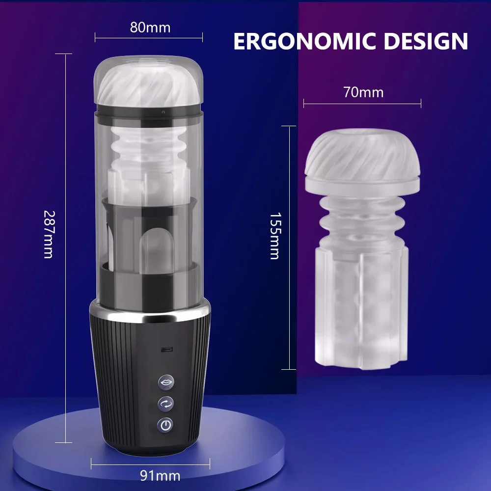 Automatic Penis Training Deep Throat Thrusting Rotating Sucking Masturbation Cup Sex Toys for Men