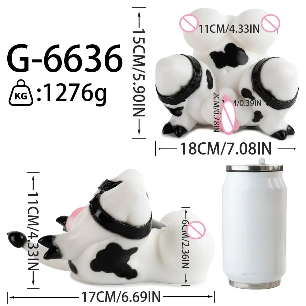 Milk Cow Style Pussy Male Masturbator Silicone Soft Penis Stroker Monster Buttock Half Body Masturbator Sex Toys for Men