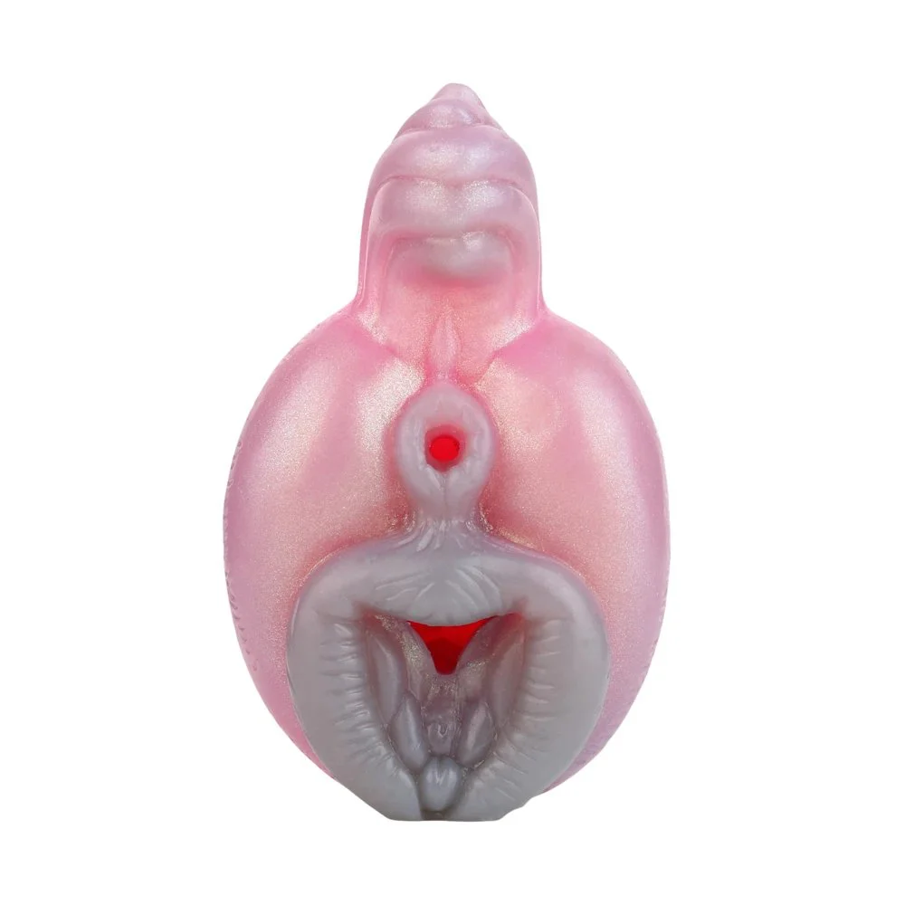 Soft Silicone Fantasy Monster Wolf Vagina Male Masturbation Cup Polarized Gold Powder Fantasy Dragon Beast Adult Toys