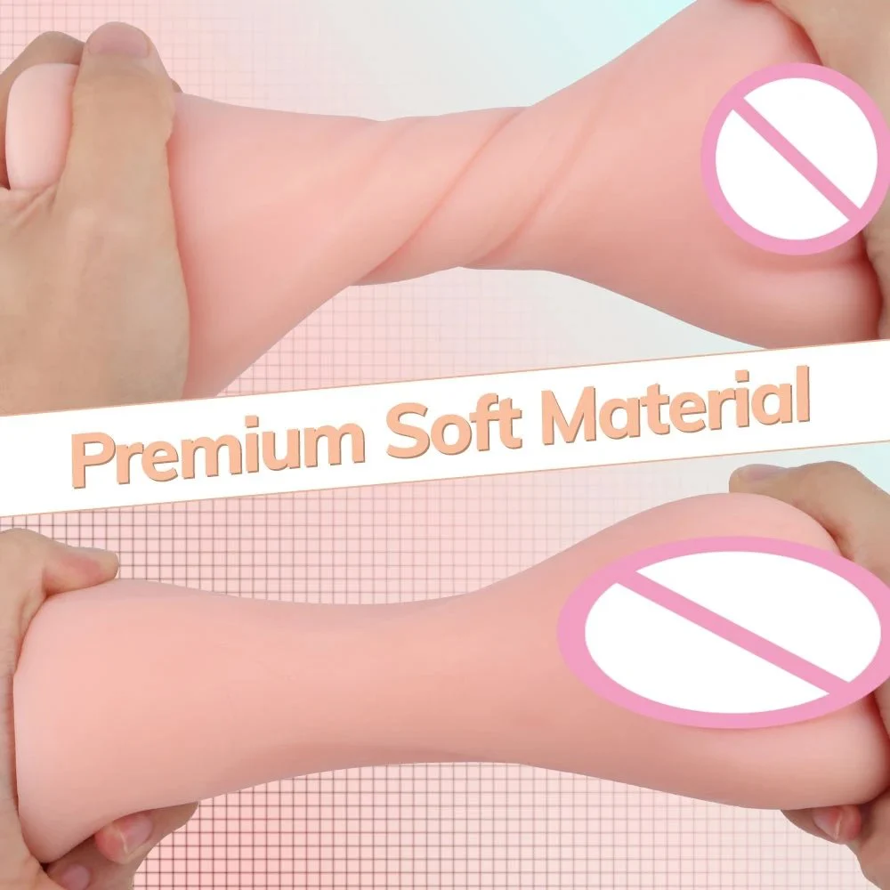 Labia-Shaped Soft-Textured Male Masturbation Sleeve