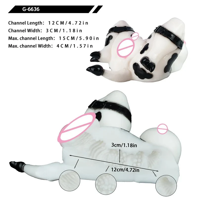 Muqi Moya Sweet Cow Fantasy Creature Male Masturbator Single Channel Silicone Realistic Feeling Adult Pleasure Toy for Men 18+