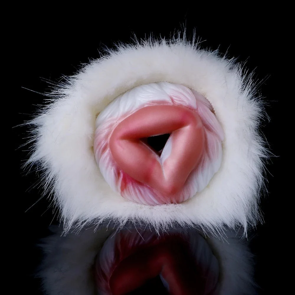 Fantasy Military Horse White Plush Monster Pussy Soft Tight Liquid Silicone Male Masturbation Cup Adult Sex Toys