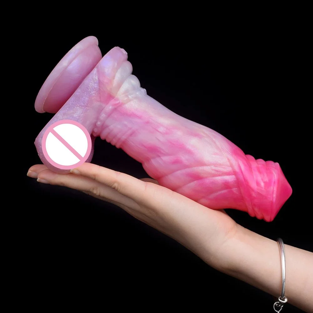 Thick Silicone Wolf Dildo With Suction Cup Sex Toys for Women Vaginal Color Mixed Large Penis Butt Plug Female Masturbator