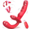 Double Ended Anal Dildo Wearable G-Spot Vibrator Remote Control Finger Vibrating Butt Plug Adult Toys for Women Couples