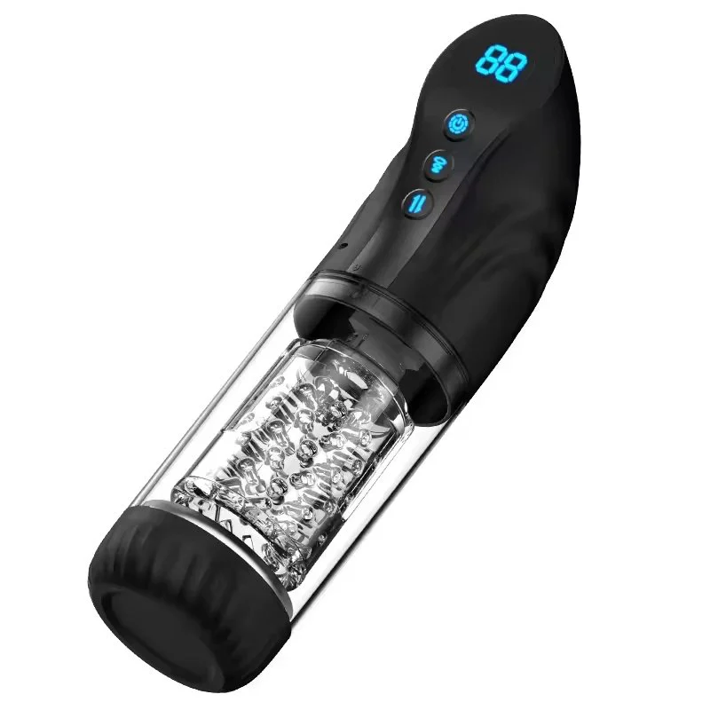 Automatic Thrusting Vibrating Masturbator Cup for Men - Easy to Use All-in-One Adult Sex Toy Machine