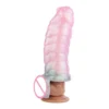 Girdle Sheath Liquid Silicone Penis Sleeve Enlarger Penis Condom Sex Toys for 18+ Men