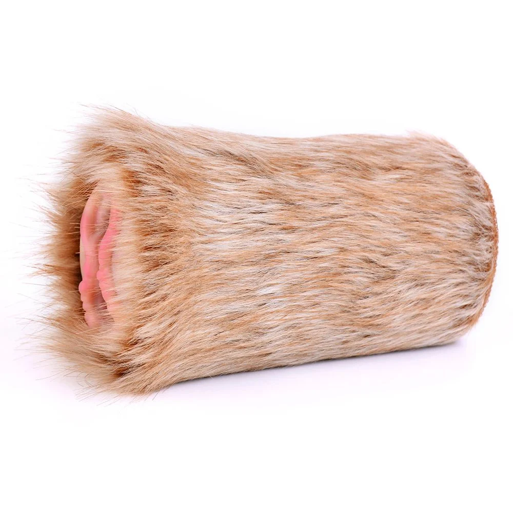Fantasy Spinning Elk Masturbator Plush Monster Pussy Silicone Soft Tight Male Masturbation Cup Adult Sex Toys