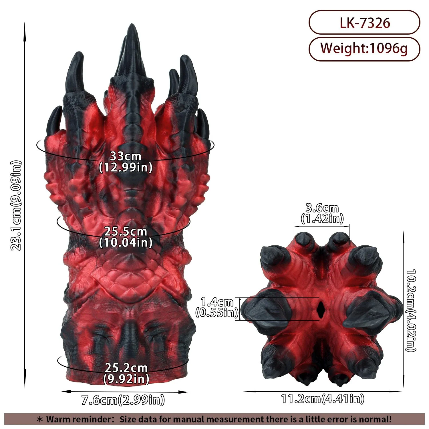 Claws Fantasy Creature Silicone Male Masturbator Large Size Pocket Realistic Adult Pleasure Cup for Men