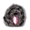 Fantasy Silicone Masturbator With Fur Dual Hole Adult Sex Toys for Men Realistic Vagina Pocket Pussy All-pass Channel