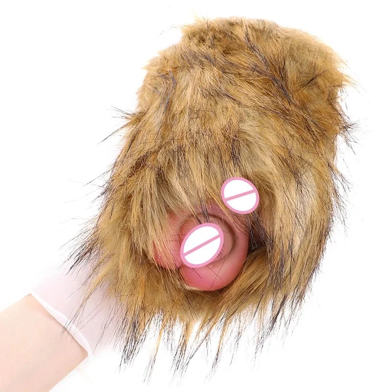 Fantasy tiger Cup Masturbating Sex Toy Soft Suction Cup Anal Sex Toy Realistic Skin Silicon Vagina for Men