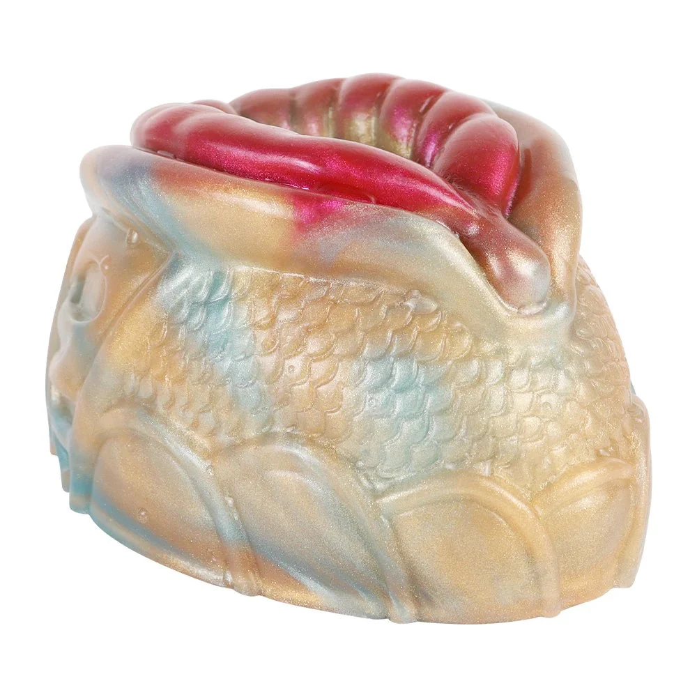 Fish Mouth Fantasy Masturbator Monster Pocket Pussy Stroker Liquid Silicone Vagina Sex Toy for Men