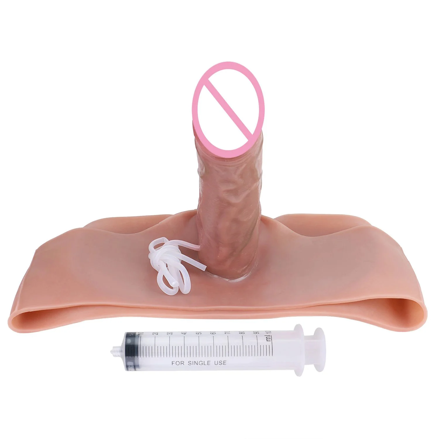 Super Long Realistic Squirting Solid Strap on Dildo Wearable Penis Pants Adult Stimulation Ejaculating Sex Toy for Woman Lesbian