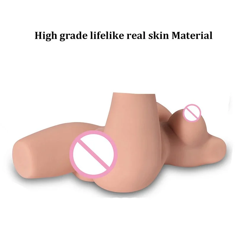 Torso Real Skin Half Body Adult Male Sex Dolls Lifelike Vagina Big Ass Sex Toys for Men