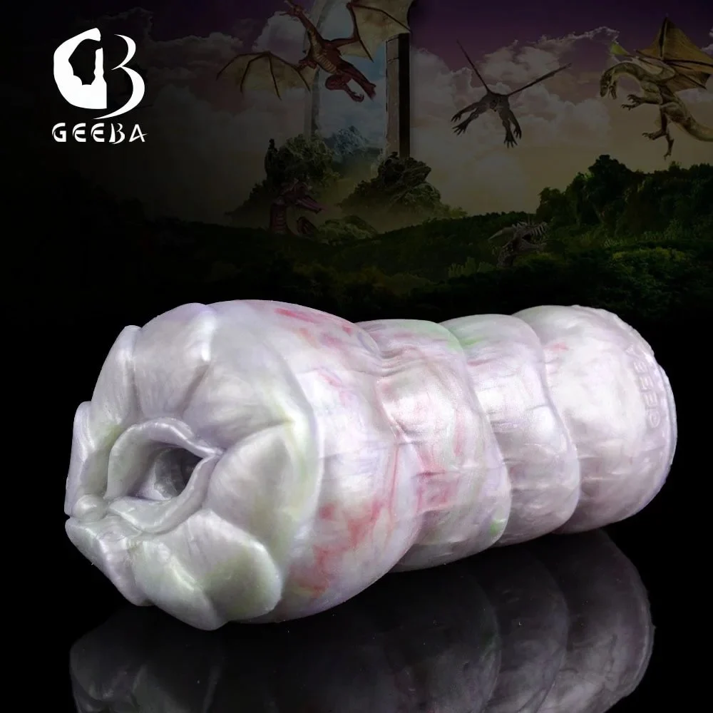 Dinosaur Coloured Scales Toys Male Masturbator Cup for Men Penis Sucking Real Vagina Pocket Pussy Sex Adult Goods