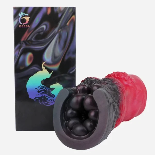 Donkey Hoof-Shaped Silicone Male Handheld Masturbator with Internal Textures for Enhanced Sensation