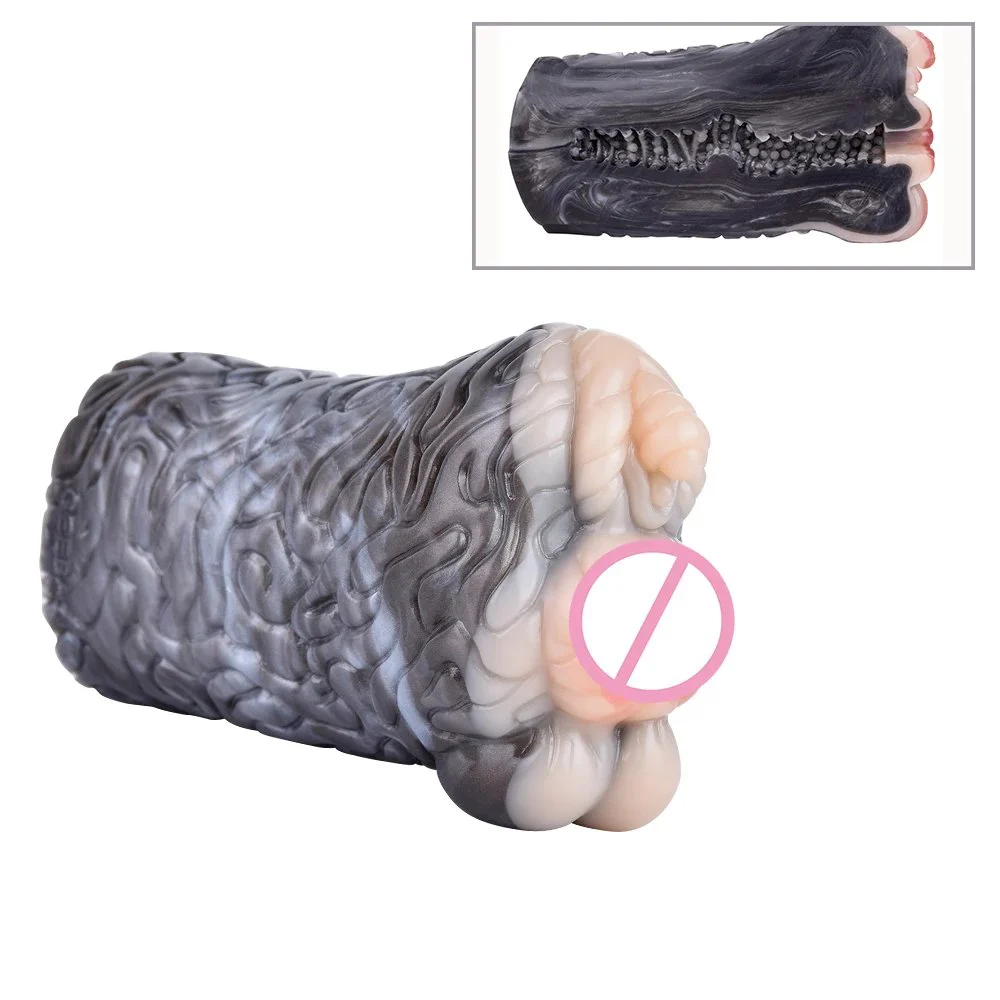 Liquid Silicone Men Masturbation Cup Animal Sex Toy Simulating Monkey Male Masturbating Sex Toy for Man Masturbators