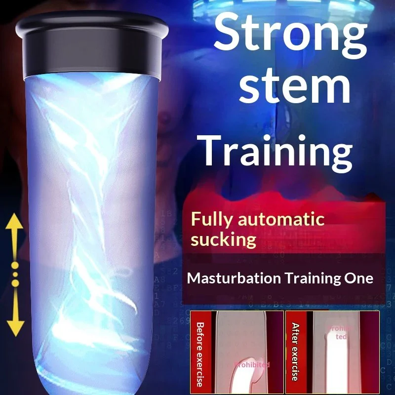 Fully automatic penis pump, male masturbation toy, adult product, stretching exercise, airplane cup