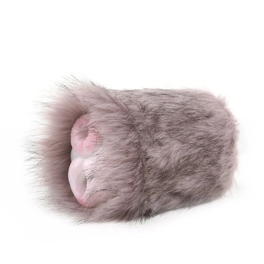 Furry Animal Fantasy Soft Silicone Masturbator in Fur Realistic Vaginal Pocket Pussy All-pass Access Sex Toys Toys