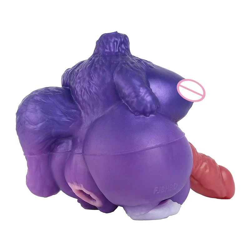 Lifelike Wolf Dildo Butt Onahole for Men Singal Channel Silicone Male Masturbator Realistic Vagina Stroker Adult Sex Toys
