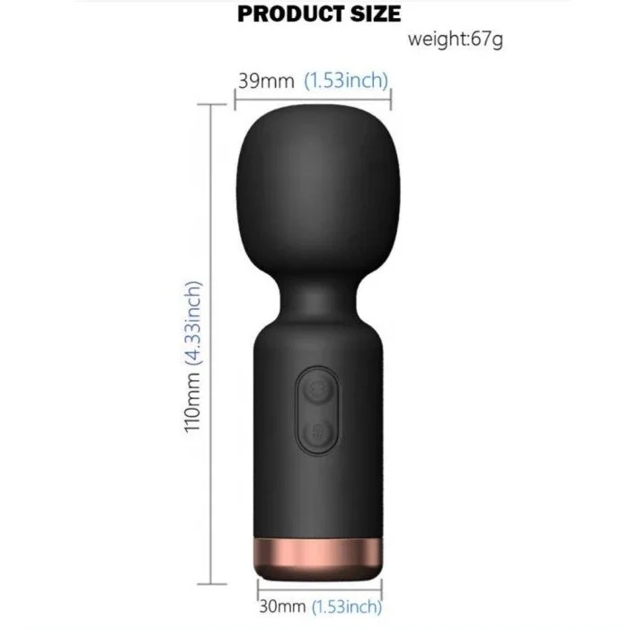 USB-Powered Mini Clitoris AV Wand Vibrator 10 Frequency Coupled Vaginal Bullet Powerful Sex Toys for Couples