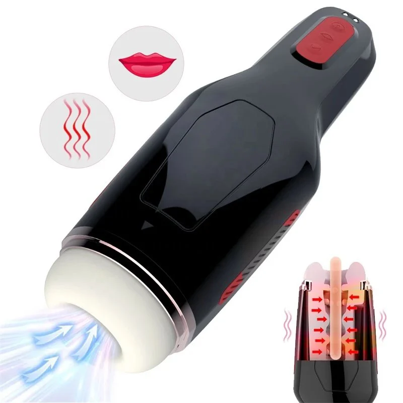 Hand Free Male Vagina Deep Throat Masturbation Machine Sex Toys for Men Masturbating