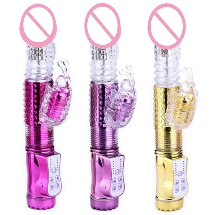 Thrusting Rotating Vibrator 360 Rotation Sex Toys Women Thrusting Dildo Vibrator Rotating Head VIbrating Rabbit Vibrator