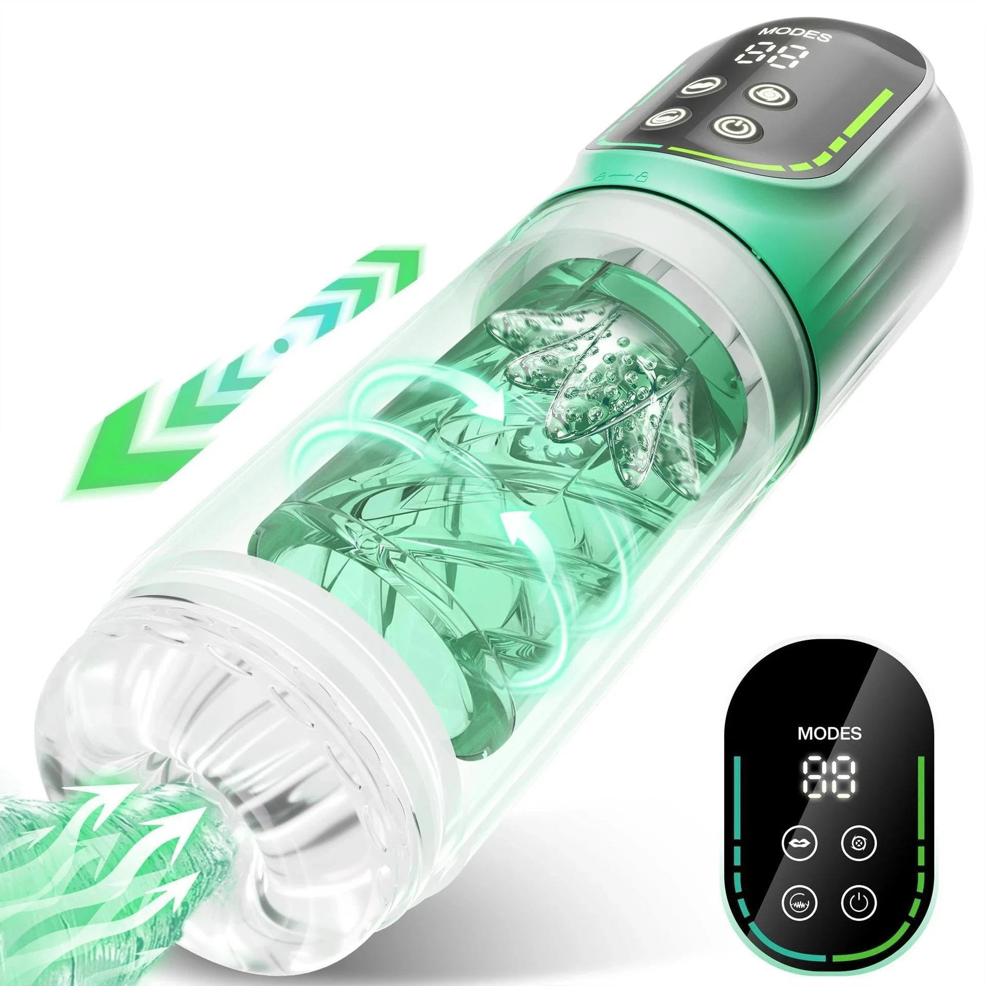 Smart Counting Adult Soft Male Masturbation Cup TPE Material Sex Toy Features Vibrating Sucking