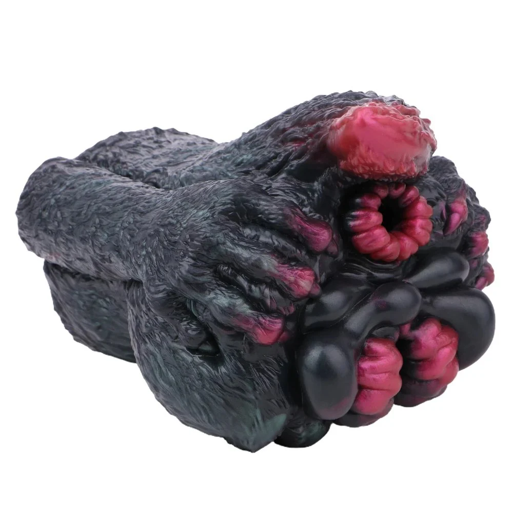 realistic Animal Chinchilla Big Buttock Inverted Mold Silicone Male Masturbator Pocket Penis Stroker Daul Channel Sex Toys