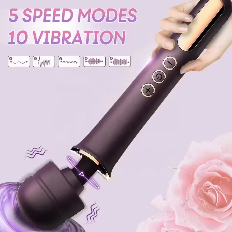 Sensual Massagers Sex Vibrators Nipple Stimulation Rechargeable Adult 10 Vibration Vibrator Wand Sex Toys