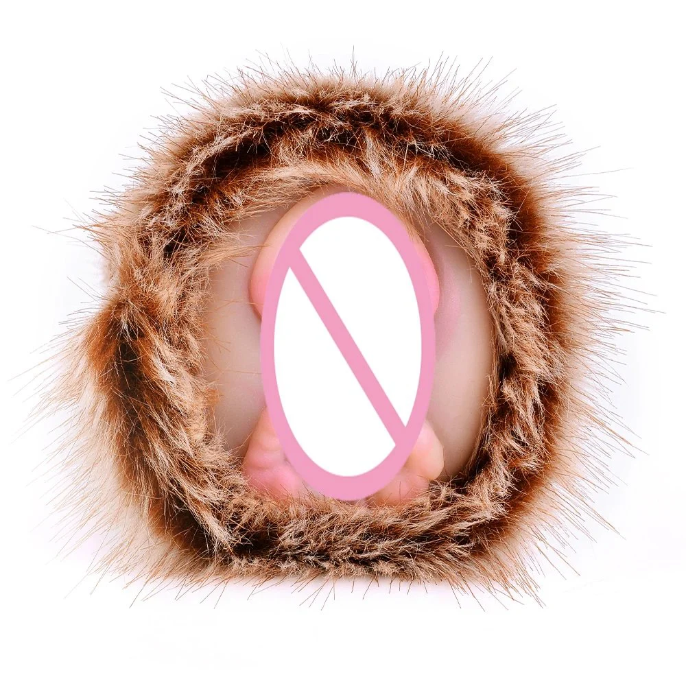Realistic Animal Vagina Fetish with Fur Pockets Pussy Masturbation Cup Adult Sex Toys for Male