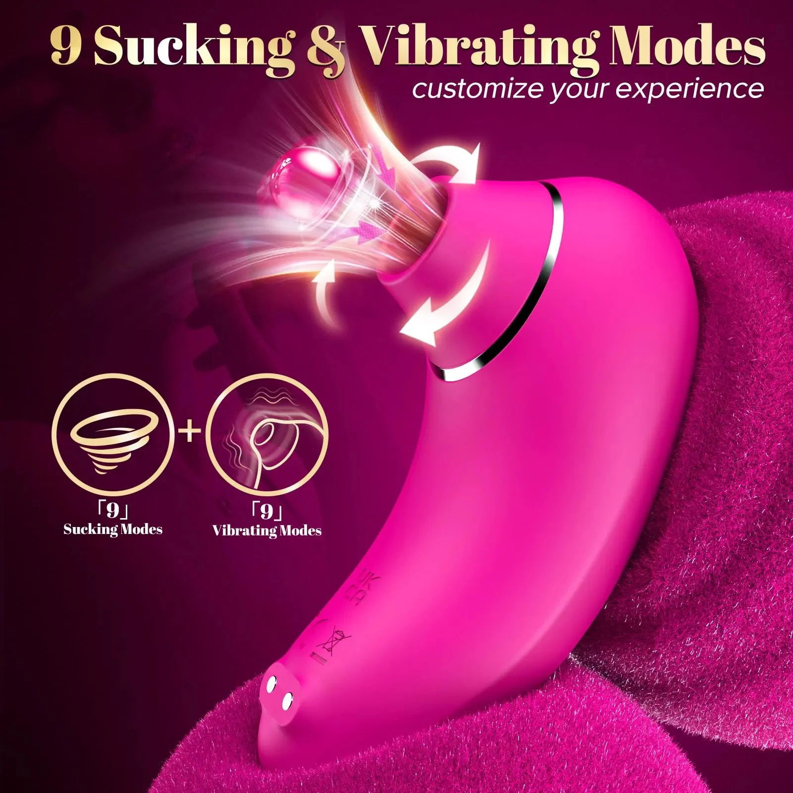 Whisper Quiet Nipples Clitoral Stimulator Adult Toy Women G-Spot Masturbators Rita Clitoral Suction Vibrator for Female Couples