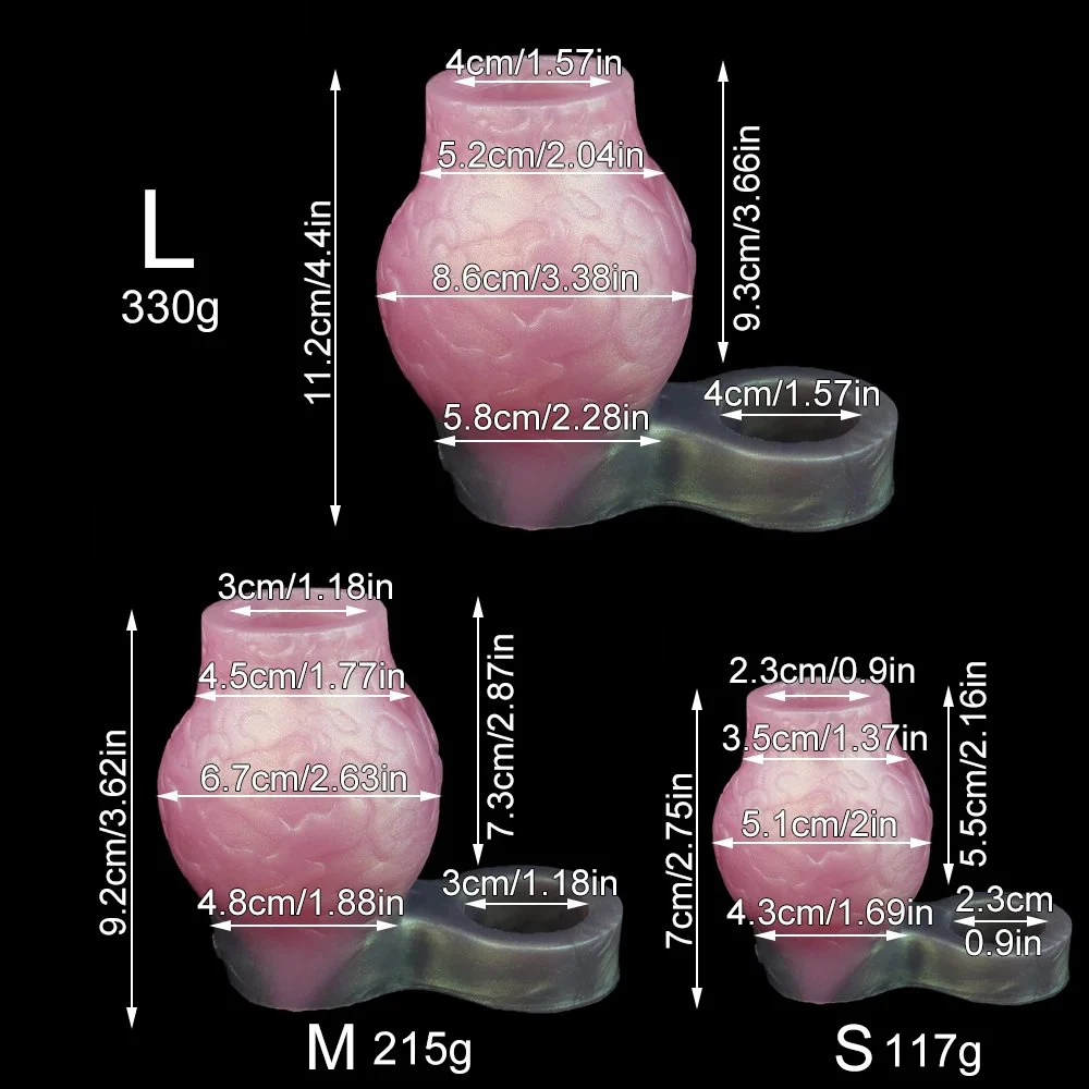 Knot Dildo Sleeve, Penis Sheath, Penis Sleeve Enlarger Sleeve Cock Ring Sex Toy 3 Different Sizes Cock Sleeve