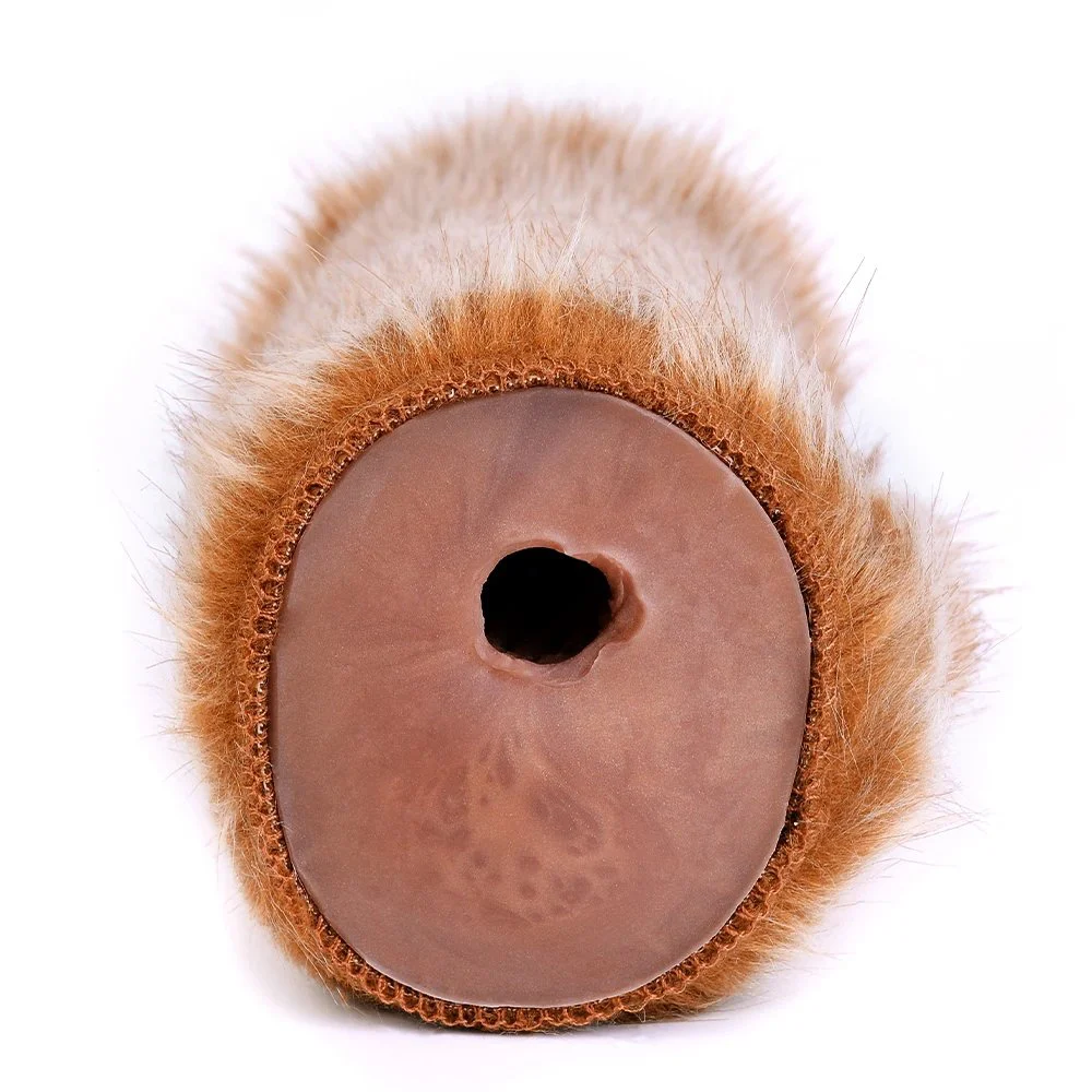 Realistic Animal Vagina Fetish with Fur Pockets Pussy Masturbation Cup Adult Sex Toys for Male