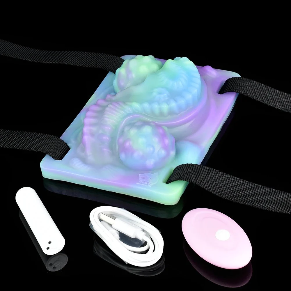 Tentacle Grinder Vibrator Luminous Grinding & Humping Fantasy Adult Sex Toys Straps to Pillow or Towel Toys