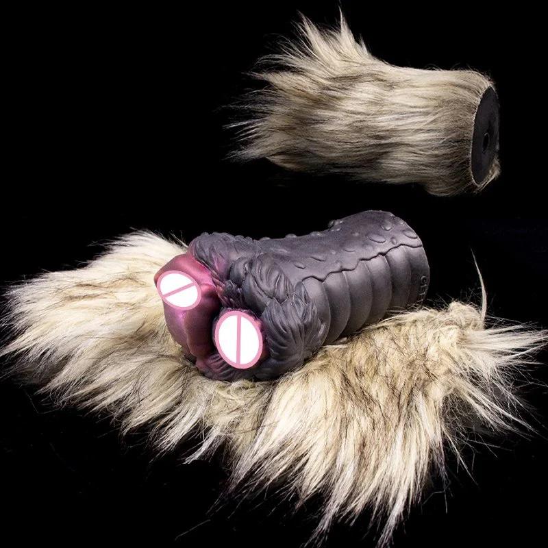 Latest Dog Fluff Masturbation Cup Realistic Animal Vagina Masturbation Product for Man Masturbators
