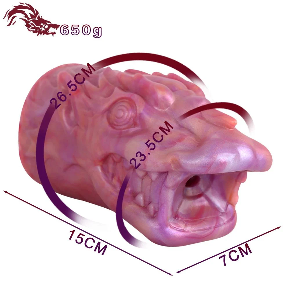 Realistic Vagina Monster Dragon Anal Sexy Toy Real Vagina Soft Male Sucking Silicon Masturbator for Men