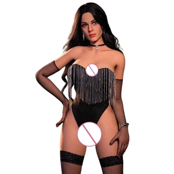 Men's Full Body Solid Silicone Doll Lifelike Skeleton Intelligent Beauty Insertable Real Person Version Featuring Big Chest Soft