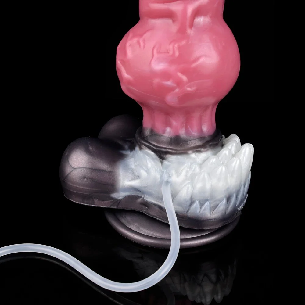 Wolf Lord Realistic Squirting Dildo Ejaculating Penis for Beginners with Strong Suction Cup for Hands-Free Play
