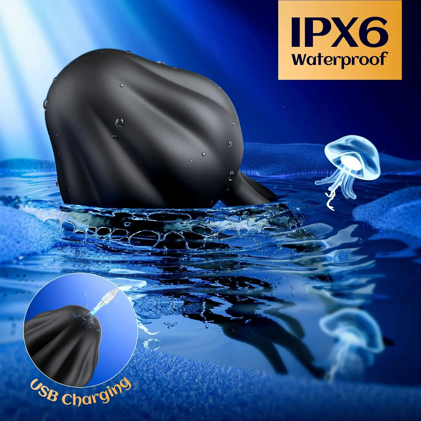 Male Penis Vibrator with 10 Vibrating Modes Wrapping Tentacle Design for Male Masturbation & Couples Use
