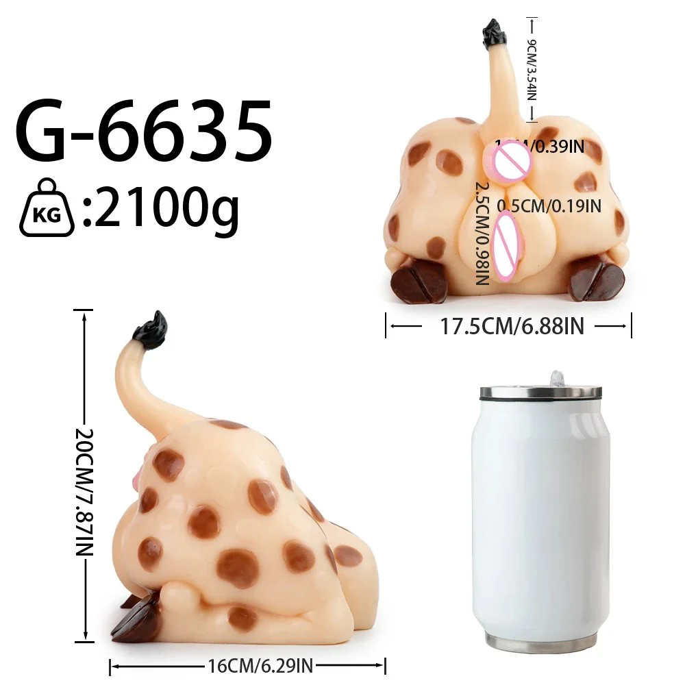 Giraffe Style Buttock Silicone Masturbator Pocket Pussy Fantasy Buttock Male Masturbator Sex Toys for Men