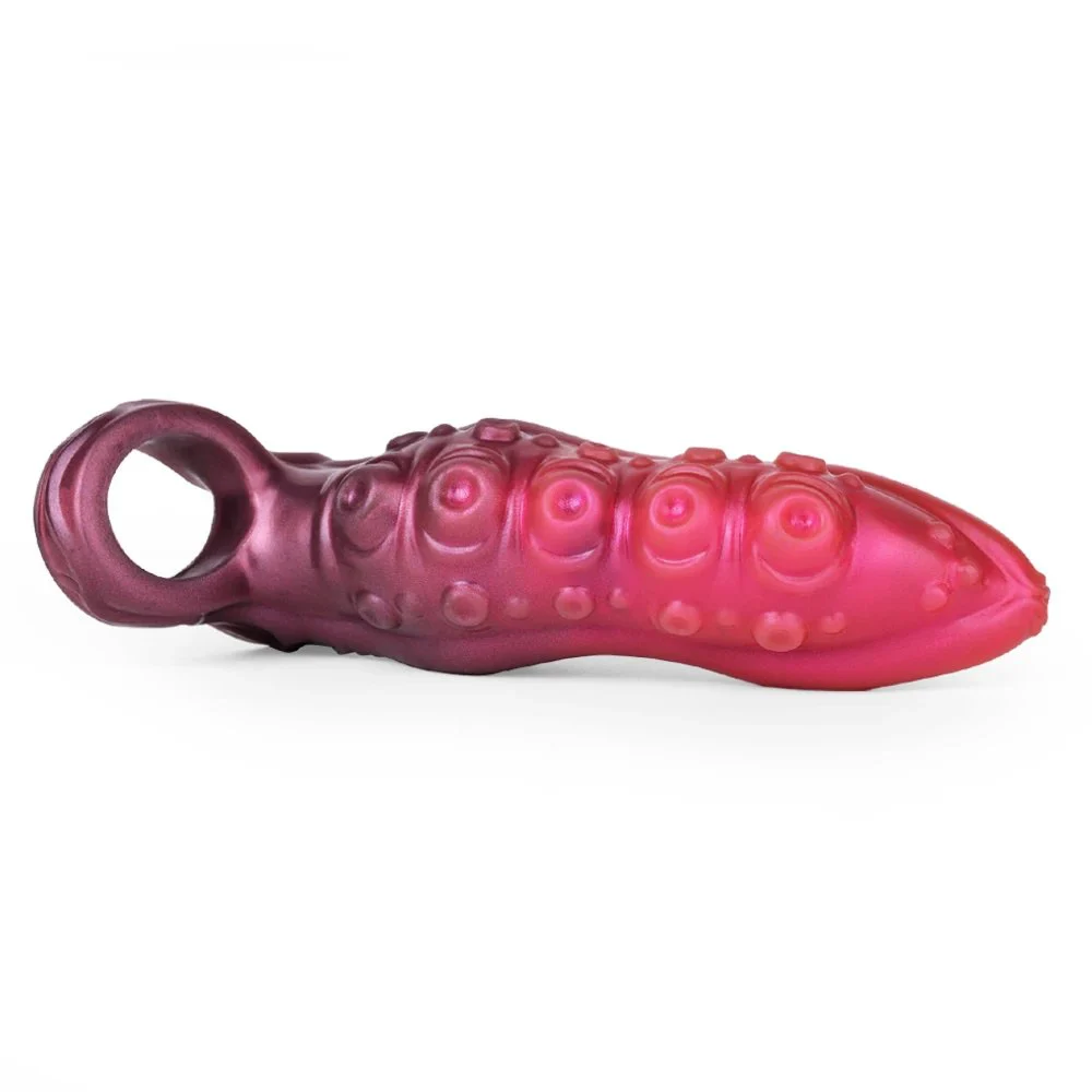 Liquid Silicone Sleeve Cock Extender Sleeve for Enlargement Sexual Enhancer Penis Extension Sleeve Sex Toys for Men