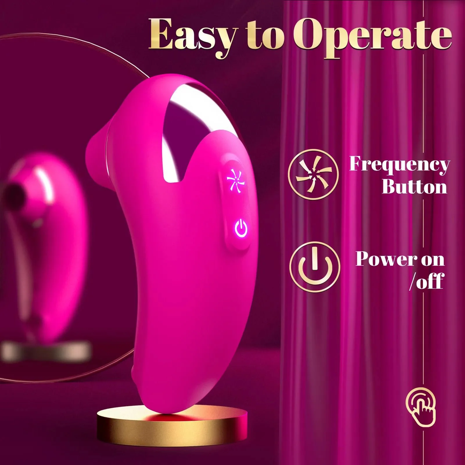 Whisper Quiet Nipples Clitoral Stimulator Adult Toy Women G-Spot Masturbators Rita Clitoral Suction Vibrator for Female Couples