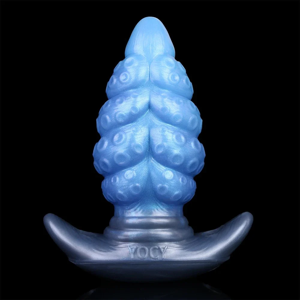 Wearable Dildo Anal Plug Vibration Sexual Stimulation Gay Crystal Blue Big Anal Plug Game Gay Fetish Sex Toys