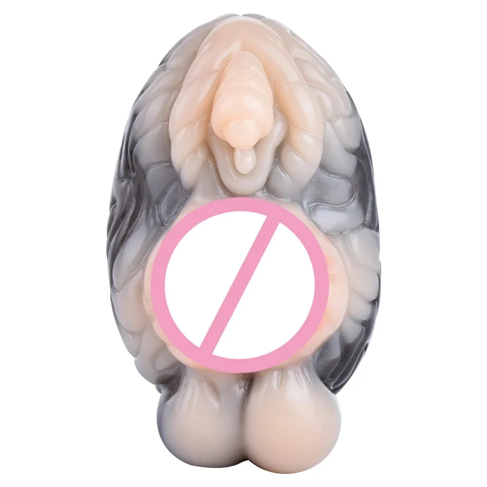 Liquid Silicone Men Masturbation Cup Animal Sex Toy Simulating Monkey Male Masturbating Sex Toy for Man Masturbators