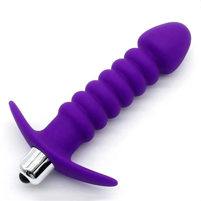 Twisted Silicone Anal Plug Sex Toys Vibrating Butt Dildo for Adult Men Prostate Massage Beads Set