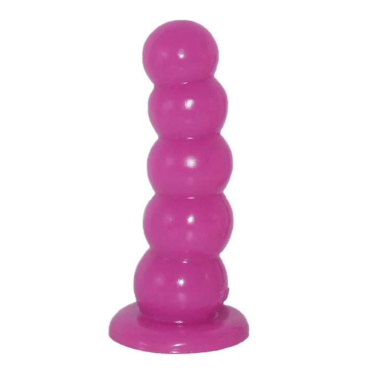 Top Pick Ball Shaped 5 Beads PVC Anal Butt Plug Sex Toys Reaslistic Anal Beads Stopper Flexible Dildo Beads for Sexual