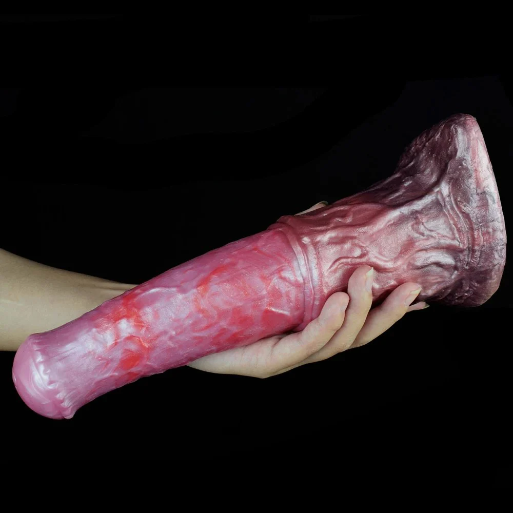 Thick Rubber Penis Ferghana Horse Animal Shaped Dildo With Suction Cup Silicone Dildo Sex Toy
