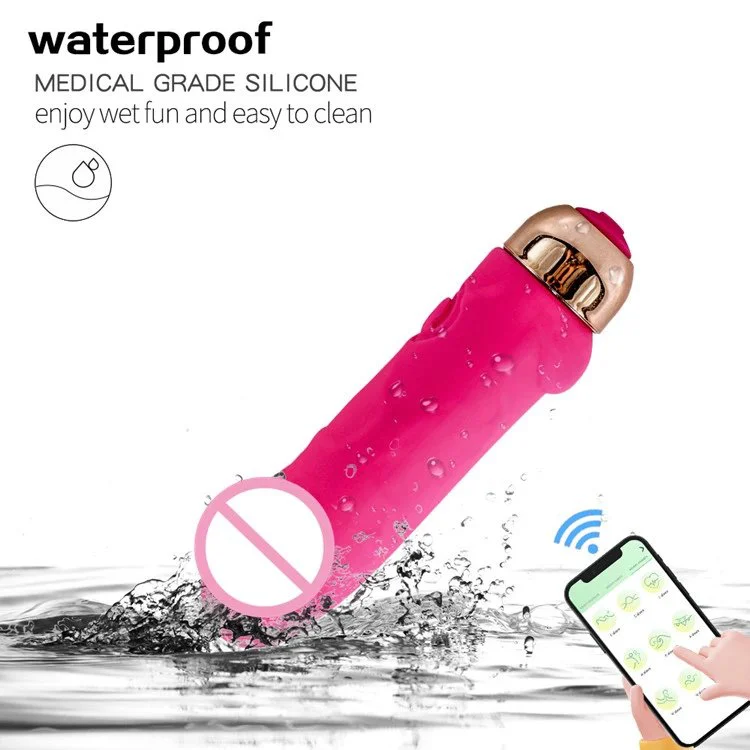 APP Charging AV Vibrator Mini Bullets Dildo Vibrator for Female Masturbator